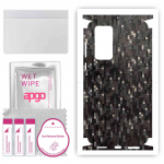 apgo Protective Skin Sticker for the back+sides compatible with Huawei P40, Full Wrap Film, Foil, Vinyl - Pattern Carbon Black Pixel