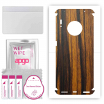 apgo Protective Skin Sticker for the back+sides compatible with Huawei Mate 30 Pro, Full Wrap Film, Foil, Vinyl - Pattern Tigerwood