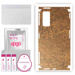 apgo Protective Skin Sticker for the back+sides compatible with Xiaomi Poco F4 GT, Full Wrap Film, Foil, Vinyl - Pattern Rusty Copper