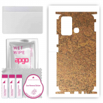 apgo Protective Skin Sticker for the back+sides compatible with Infinix Hot 12 Play, Full Wrap Film, Foil, Vinyl - Pattern Rusty Copper