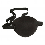 &Uuml;he silmaga reguleeritav pehme ja mugav 3D silmaplaaster, &uuml;he silma kate t&auml;iskasvanutele ja lastele L must