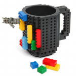 Isikup&auml;rastatud Creative Building Block Assembly Cup Laste hariv veetass Kukukindel kruus 301-400ml hall