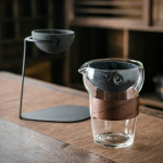 Nanokeraamiline mittepoorne filter tees&otilde;el kuumakindlast klaasist messitops Kung Fu teekomplekt teejaotur majapidamises teekeetmiskann Tea funnel holder