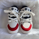 Kevadised uued retropunase ja sinise v&auml;rviga sobivad l&otilde;uendist leivakingad Naiste &uuml;likoolilinnaku &uuml;li&otilde;pilaste vaba aja spordijalatsid 35