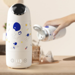 Kaasaskantav pudelisoojendaja imiku piimasegu jaoks, juhtmevaba kiirlaadimisega piimasoojendaja, 3-minutiline kiire kuumutus reguleeritava temperatuuriga veesoojendaja