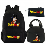 3 tk/komplekt Seljakott Dragon Ball Prinditud raamatukott l&otilde;unakoti pliiatsikarbiga Teismelise Lapse T&uuml;druku Poisi Koolikott Seljakott