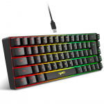 Juhtmega kaasaskantav 68 klahviga mehaaniline tunne Membraan M&auml;nguklaviatuur Abs Materjal RGB taustvalgustus Kontorimeelelahutus Kodu klaviatuur hiirekomplekt