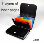 V&auml;ikese failiga rahakoti kviitungi kaust A6 akordioni kaust 7-kihiline 13-kihiline faili&uuml;mbris, veekindel isekleepuvate indekskaartidega