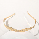 Uus kullav&auml;rvi lehtedega peapael Peakate kroon tiaara peakate jumalanna kreeka pea ehe pruudi pulmajuukse aksessuaarid