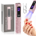 Kaasaskantav minik&uuml;&uuml;nelamp geellaki kiireks kuivamiseks taskulampi pliiatsi USB-k&uuml;&uuml;nekuivatusmasinaga UV LED-k&uuml;&uuml;nelamp teemandiga
