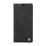 Nubuck PU nahast T&auml;ismatt TPU kaardipesa rahakoti telefoni&uuml;mbris Sony Xperia 10 IV, Xperia 1 IV, Xperia 5 IV, Xperia 1 V, Xperia 10 V, Xperia 1 III... Sony Xperia 1 VI must