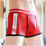 Meeste aluspesu suvine j&auml;&auml;ekraani auk hingav tr&uuml;kkimine antibakteriaalne bokser mugavad l&uuml;hikesed p&uuml;ksid bokserid L