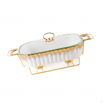 Buffee-n&otilde;u, chafing-n&otilde;u, kastrul pulmadeks, p&uuml;hadeks valge