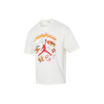 Jordan Tr&uuml;kitud Running Fitness Korvpallitreening Hingav, Mugav &Uuml;markaelus l&uuml;hikeste varrukatega SS24 Langetav T-s&auml;rk Meeste Topid Valge HJ3965-133 2XL