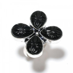 Black Onyx Gemstone Handmade 925 Sterling Silver Jewelry Ring Size 8 b8w71