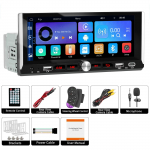 1 Din autostereo MP5-m&auml;ngija autoraadio 6,9-tolline multimeediumipleier Carplay Android Auto Bluetoothi ​​ekraani peegeldamine USB without led