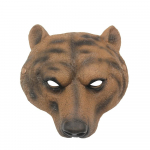 Brown Bear Mask Halloween Animal Mask Carnival Party PU Bear Big Mask Cosplay One size