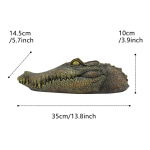1 tk, ujuva alligaatoripea veekaunistus, ujuv alligaatorkrokodill hane, kiskja, haiguri, pardit&otilde;rje, basseini, aia ja P hirmutamiseks 1pcs