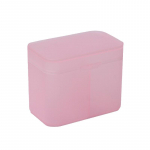 Vatipadjad tampooni k&uuml;&uuml;nelapid Meigipintslid Korraldaja hoiukarbi hoidik mahuti &uuml;mbris s&otilde;ltumatu kahekambriline roosa