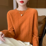 S&uuml;gis- ja talvine pullover naiste meriino kampsun O-kaelusega paks &uuml;hev&auml;rviline kampsun vabaaja moodne ka&scaron;miirist sviiter One Size must