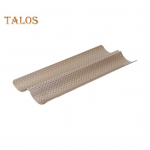 Kleepumatu laineline baguette-leivapann perforeeritud baguette k&uuml;psetusplaat itaalia itaalia leiva jaoks S kuldne