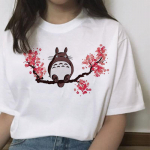 Spirited Away totoro naiste naiste jaapani multifilmi t-s&auml;rk naiste harajuku Miyazaki Hayao Anime-klot Lady Tees 2XL valge