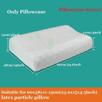 Bambuskiust lateksist padjap&uuml;&uuml;r Bambusest lillemustriga m&auml;luvahust padjap&uuml;&uuml;r 60x40 Kodu T&auml;iskasvanute padjap&uuml;&uuml;r Padjakate 44x27x6-6cm white