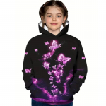 Lastele m&otilde;eldud kampsun T&uuml;drukutele Butterfly Graafilise tr&uuml;kiga kapuutsid pikkade varrukatega t&uuml;drukute pluusid vabaaja topid T&uuml;drukute kampsun 100CM