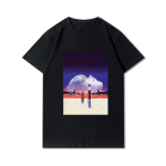 Evangelioni tr&uuml;kitud unisex T-s&auml;rgid &Uuml;markaelusega puuvillased topid Suvised Anime vabaaja mustad s&auml;rgid 2XL