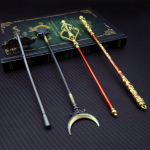 4 tk/partii Black Myth WuKong Weapon v&otilde;tmehoidja Teekond l&auml;&auml;nde V&otilde;tmehoidjad meestele M&auml;ngutarvikud V&otilde;tmehoidja Llaveros 15cm