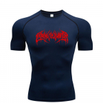 Suvine kompressiooniga dressipluus l&uuml;hikeste varrukatega meeste fitnessi T-s&auml;rk Jooksu Quick-Dry Top j&otilde;usaali treeningu Kulturismi T-s&auml;rk S-3XL L