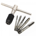 1 komplekt T-t&uuml;&uuml;pi 3 mm kuni 6 mm k&auml;sikeermev&otilde;tme keermekeermekeermet&ouml;&ouml;riistade komplekt k&auml;simutriv&otilde;tme keermekeermestamiseks M6 kuni M8 t&ouml;&ouml;riistakomplekt