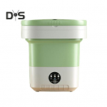 12L suure mahutavusega kaasaskantav kokkupandav pesumasin poolautomaatne taimeriga funktsioon Kerge kompaktne aluspesu sokipesumasin roosa