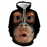 Omap&auml;rane &scaron;impansimustriga dressipluus Meeste 3D-prindiga kapuutsiga Pullover Omap&auml;rane dressipluus S