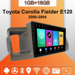 Android Carplay autoraadio Toyota Corolla Fielder E120 2000-2004 jaoks Multimeediam&auml;ngija Peaseade Stereo GPS Navigatsioon BT WIFI 2+32GB 1+16GB