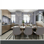 Backsplash seinaplaatide kleebis, imitatsioon marmorist PVC-st, moodne paneelitapeet Style A