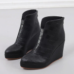 Naiste kiilkontsaga pahkluusaapad vabaaja paeltega madala kontsaga naiste platvormkingad naiste gladiaator l&uuml;hikesed saapad suur suurus jalatsid naine 41