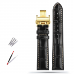 Klassikaline 19MM 20MM 21MM Veisenahast Kellarihm Longines Masters Collection L3 L4 L2.628/L2.673 jaoks Liblikaslukuga kellarihm 19mm