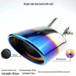 Roostevabast terasest summuti v&auml;ljalaskekate auto saba k&otilde;ri modifikatsiooni jaoks &ndash; &uuml;he/kahekordse v&auml;ljalasketoru kaunistus