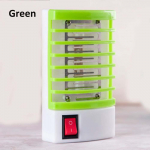 1-osaline majapidamises kasutatav mini-s&auml;&auml;setapjavalgusti, LED-pistikupesa andur, s&auml;&auml;set&otilde;rjevahend &ouml;&ouml;lamp EU Plug roheline