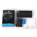 T&auml;toveeringu pigmendi magnetsegaja professionaalne meik 3D Vortex tugev magnetpatarei toitega automaatne tindi mikser must