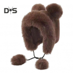 Talvem&uuml;ts integreeritud salliga Karu k&otilde;rvakaunistus Paks kunst naarits Juuksed T&auml;ielik kaitse Kootud Elastne Puhasv&auml;rviline Peakate V&auml;listegevuste M&uuml;ts kohv