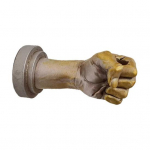 Seinakaunistusega lillehoidja Vaigust rusikakujuline lilleseade K&auml;siskulptuuritaimehoidja magamistoa elutoa kontorisse kuldne