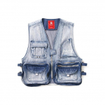 Li Ning Spordimoe Seeria Pestaud Kootud Denim Vest Meeste Vestid Gradiendi-Sinine AMDR019-1 XL