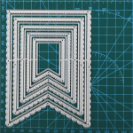 5 tk B&auml;nnerid Metallist L&otilde;iketerad &Scaron;abloon Mall DIY Reljeefpaber Fotoalbum Kaartide Valmistamine Scrapbooking L&otilde;iketerad style A