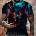 Animal Harajuku Graphic 3D Prinditud T-s&auml;rk Mood Hundi mustriga l&uuml;hikeste varrukatega suvised meeste riided hingavad fitnessi T-s&auml;rgid XL