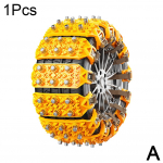 Uued libisemisvastased rehvid lumeketid auto talve v&auml;lirattad kollased talverehvid Anti Gri M8F4 1pcs Yellow-One size
