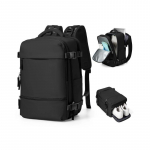 Meeste reisitasku-seljakott Vaakum 14-tollise s&uuml;learvuti seljakott Ryanair kabiinikott &Auml;ri Suure mahutavusega hoiustamine must