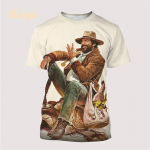 Uusim Bud Spencer Terence Hill 3D-tr&uuml;kiga topp Harajuku O-kaelusega T-s&auml;rk Vabaaja l&uuml;hikeste varrukatega moes T-s&auml;rk Suvine meeste riietus XXXL