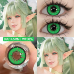 EYESHARE Color Contact Lenses 2PCS Halloween Costume Color Contact Lenses Cosplay Color Makeup Blue Contact Lenses Eye Makeup Lenses